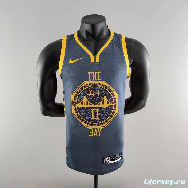 2018 PAYTON II#0 Golden State Warriors Grey NBA Jersey