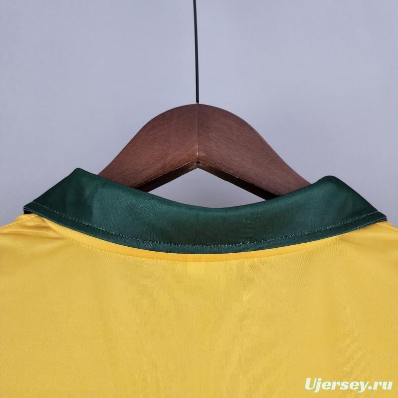 Retro 1988 Brazil Home Soccer Jersey