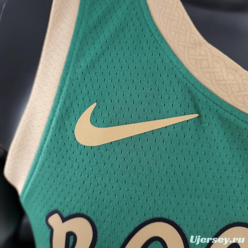 2020 Tatum #0 Boston Celtics City Edition Green NBA Jersey