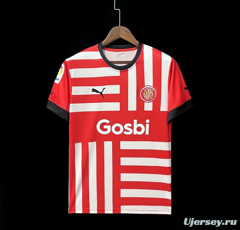 22/23 Girona home Soccer Jersey