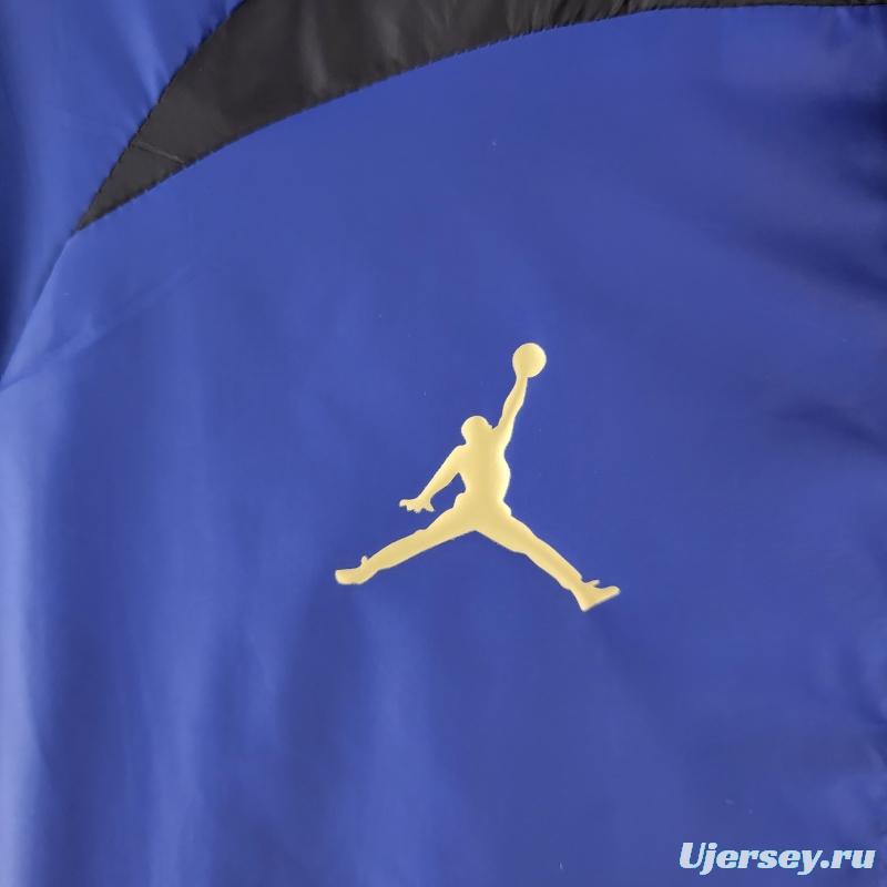 2022 PSG Windbreaker Jordan Logo Blue &amp; Black