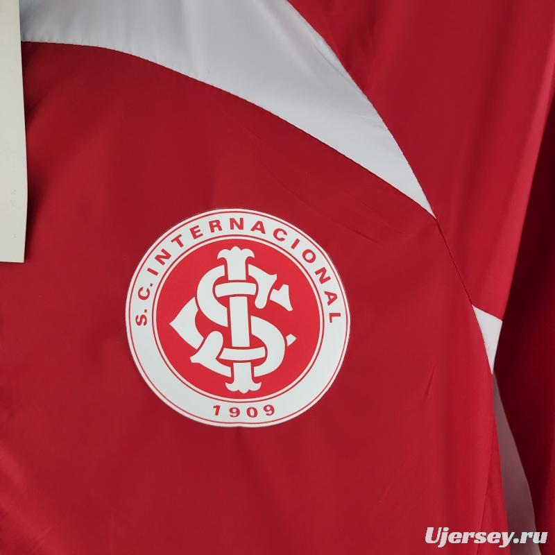 2022 SC Internacional Windbreaker Red And White