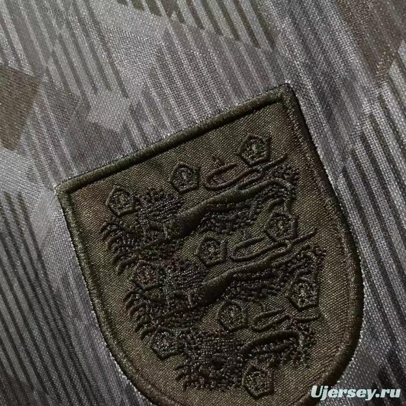 Retro 1990 England Away Black Soccer Jersey