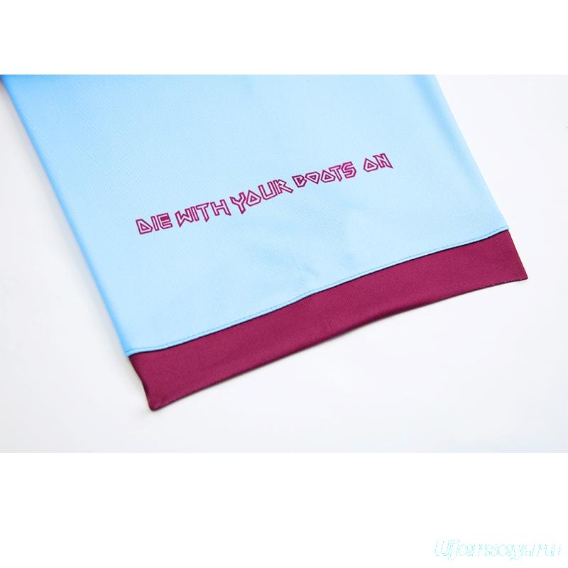 Retro 22/23 Iron Maiden X West Ham Wine/Blue Jersey With Number 11