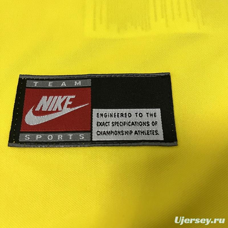 Retro 1997 Brazil Home Soccer Jersey