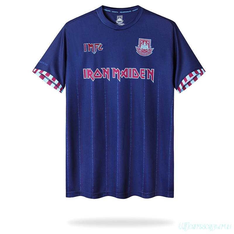 Retro 22/23 Iron Maiden X West Ham Navy Jersey