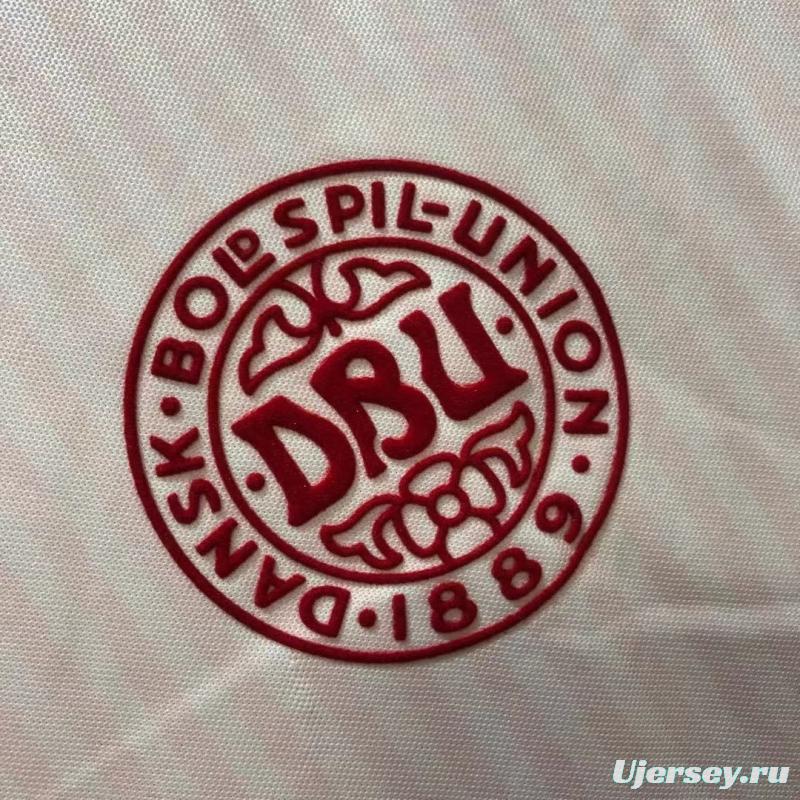 Retro 1986 Denmark Away Soccer Jersey