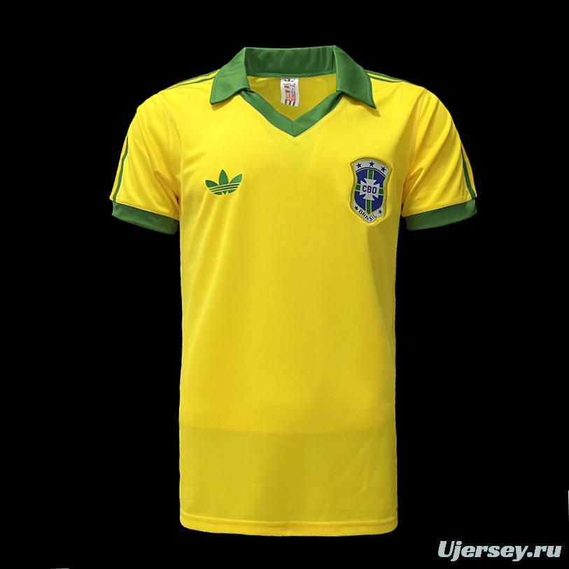 Retro 1978 Brazil Home Soccer Jersey