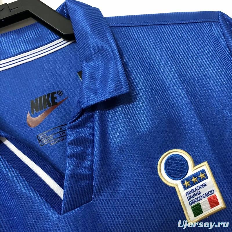 Retro 1998 Italy Home Soccer Jersey