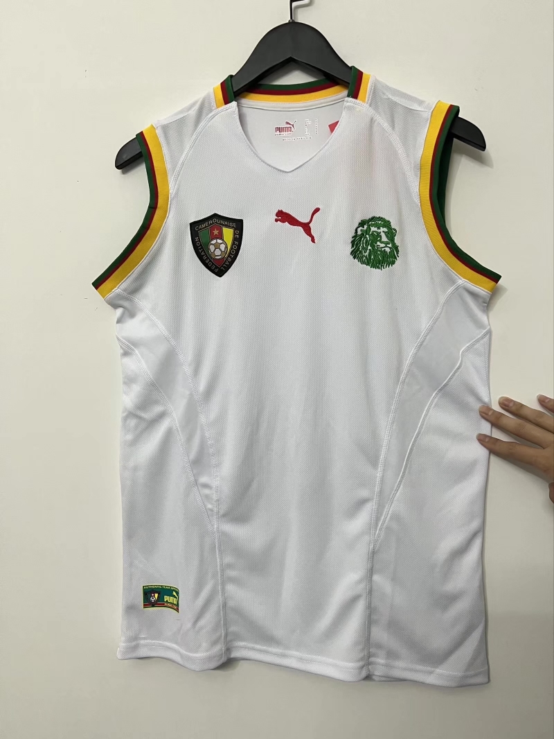 Retro 2002 Cameroon White Jersey
