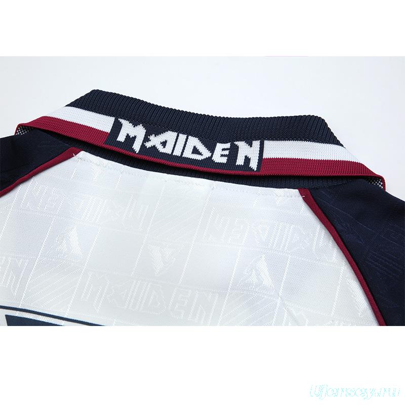 Retro 99/01 West Ham X Iron Maiden Away White Jersey