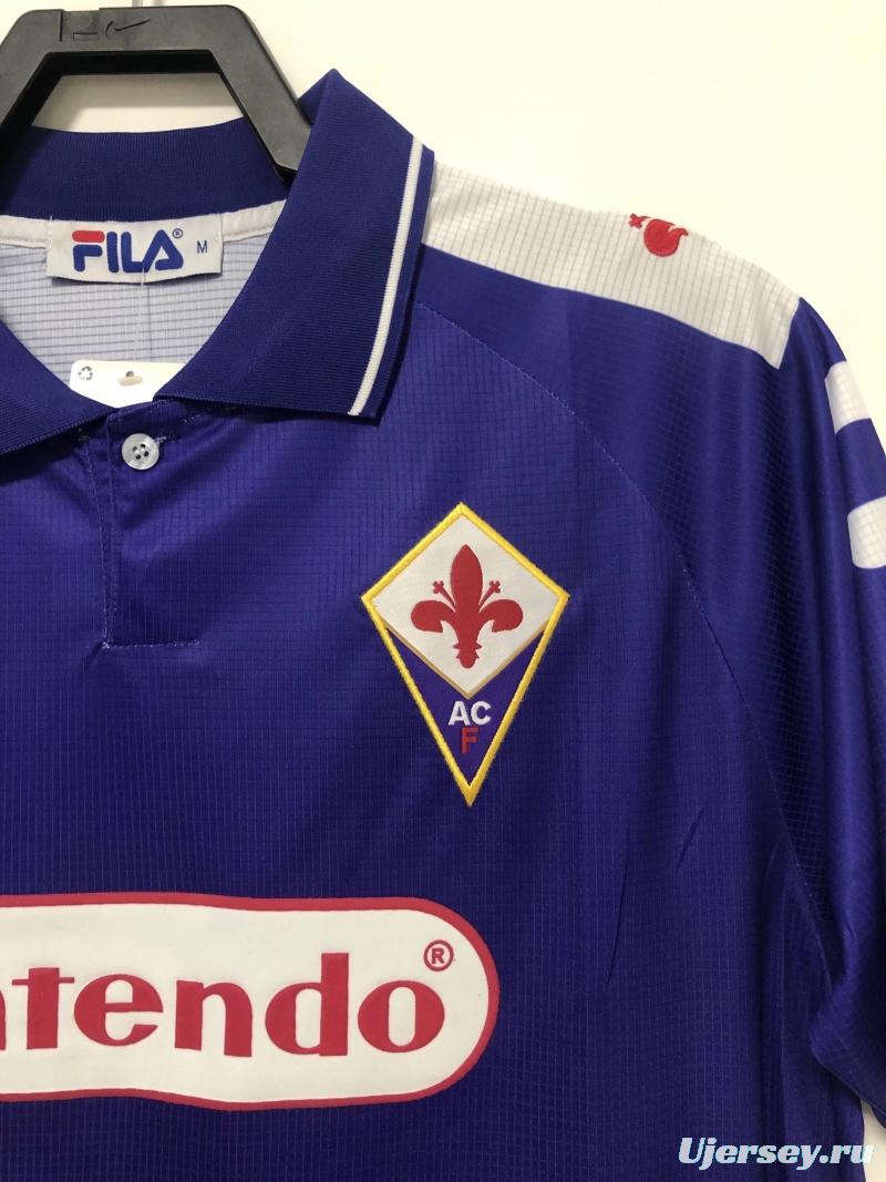 Retro 98/99 Fiorentina Home Soccer Jersey