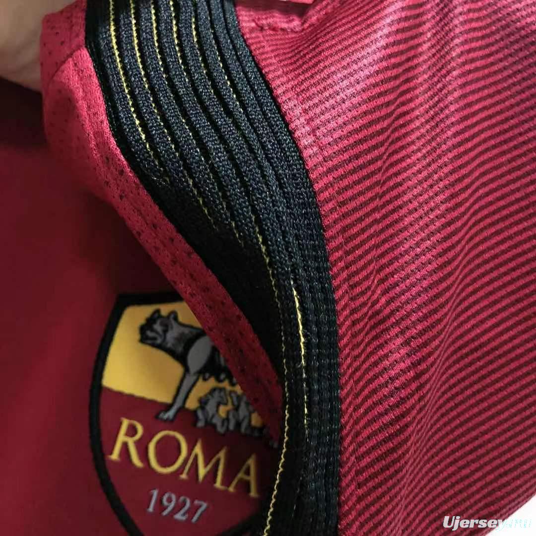 Retro 17/18 Roma Home Soccer Jersey