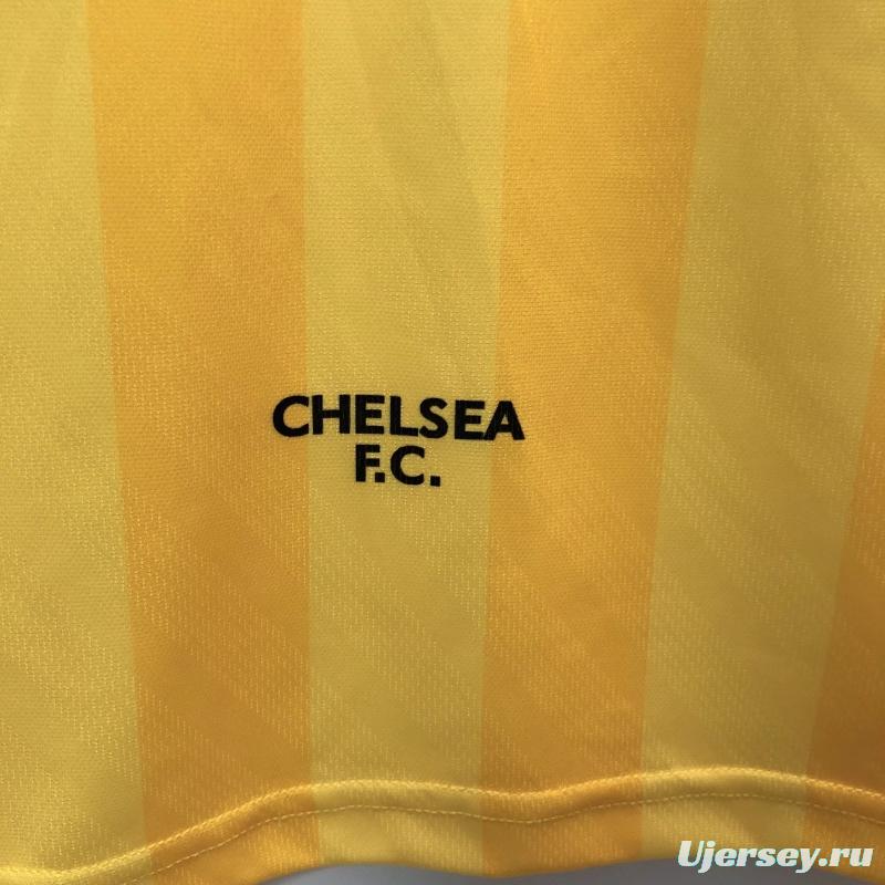 Retro 95/97 Chelsea Away Yellow Soccer Jersey