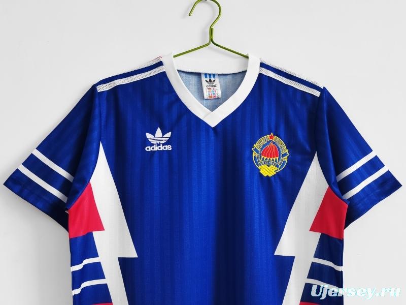 Retro 1990 Yugoslavia Home Soccer Jersey