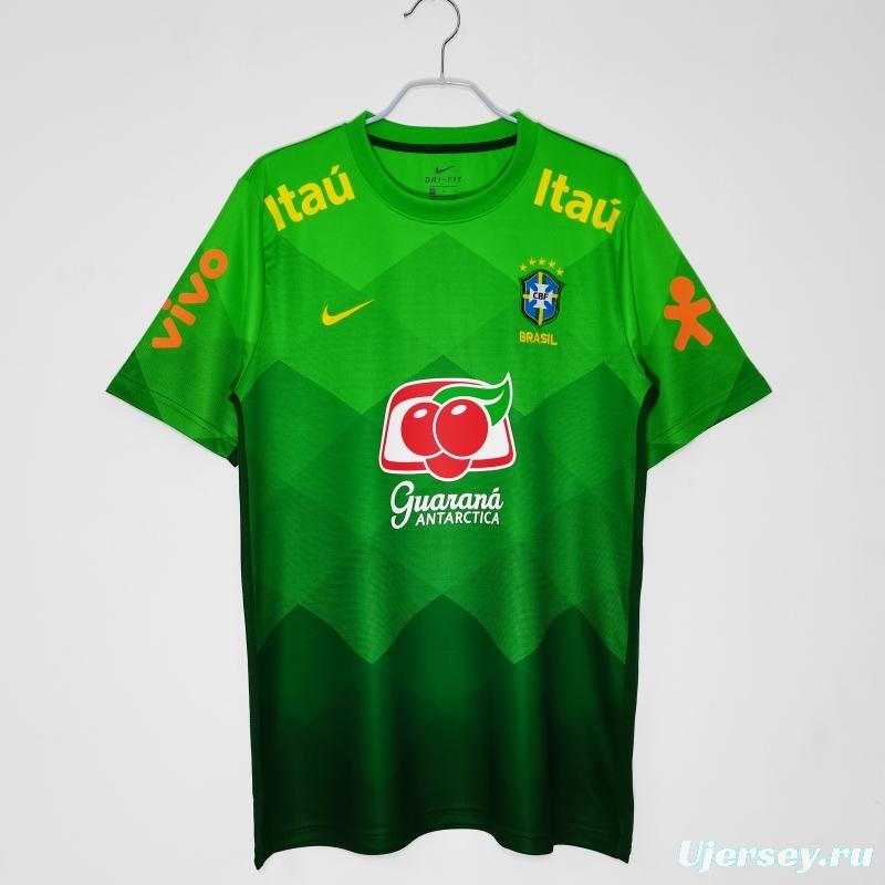 Retro 2020 Brazil Green Training Jersey
