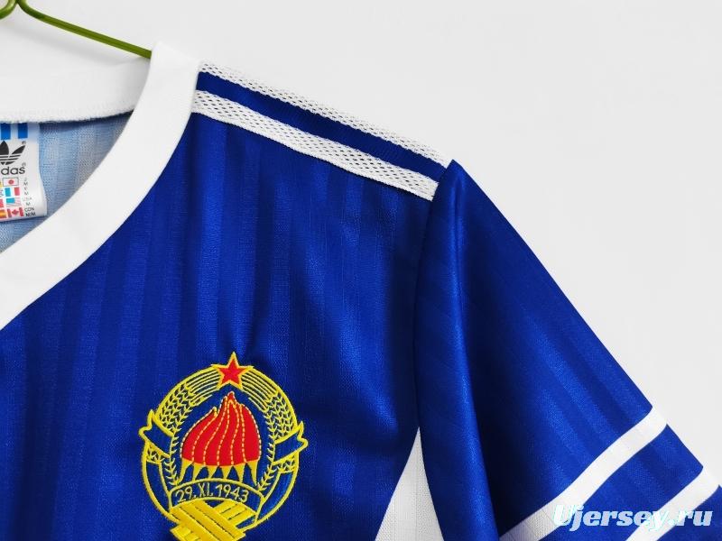 Retro 1990 Yugoslavia Home Soccer Jersey