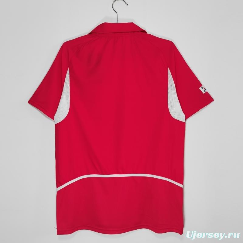 Retro 2002 Korea Home Soccer Jersey