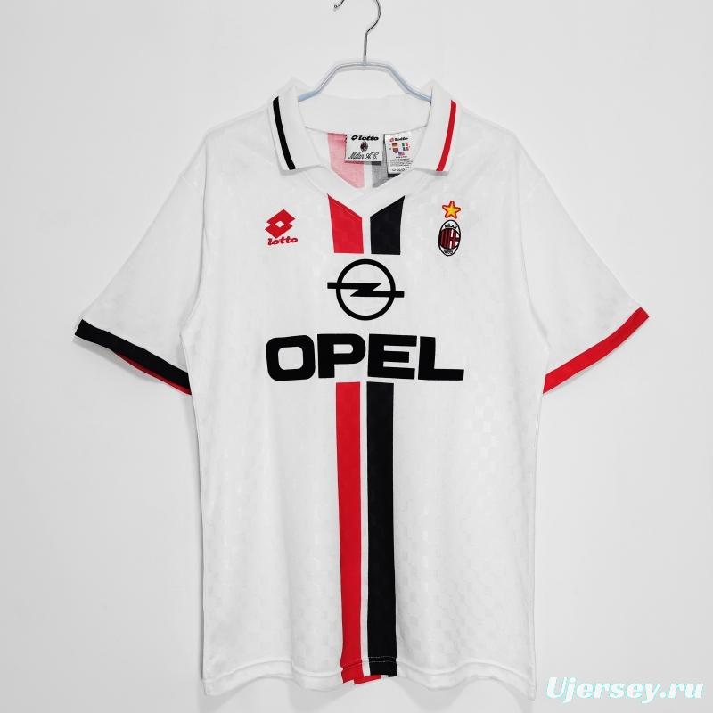 Retro 1995/96 AC Milan Away Soccer Jersey