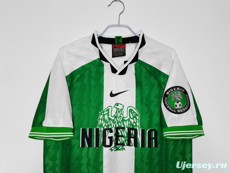 Retro 1996 Nigeria Home Soccer Jersey