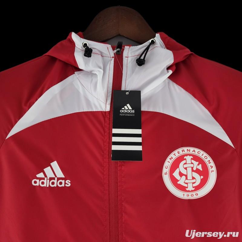 22/23 SC Internacional Windbreaker Red And White