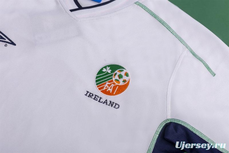 Retro 2002 Ireland Away Soccer Jersey