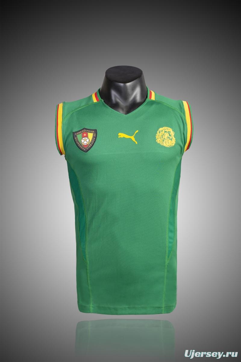Retro 2002 Cameroon Home Soccer Jersey
