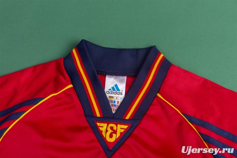 Retro 1998 Spain Home Soccer Jersey