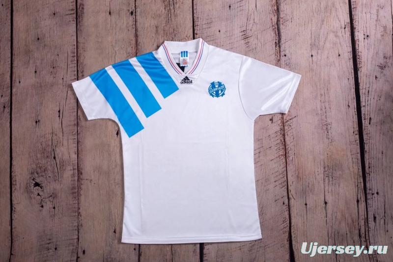 RETRO 92/93 Marseille Home Soccer Jersey