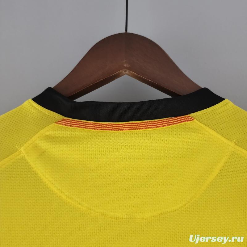 Retro 08/09 Long Sleeve Barcelona Away Soccer Jersey
