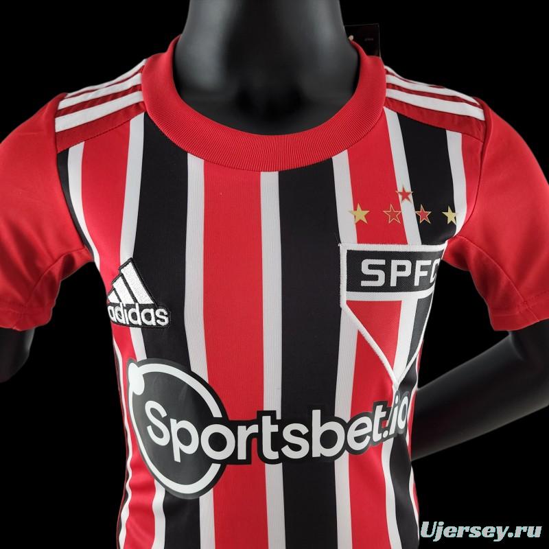 22/23 Kids Sao Paulo Away SIZE16-28 Soccer Jersey