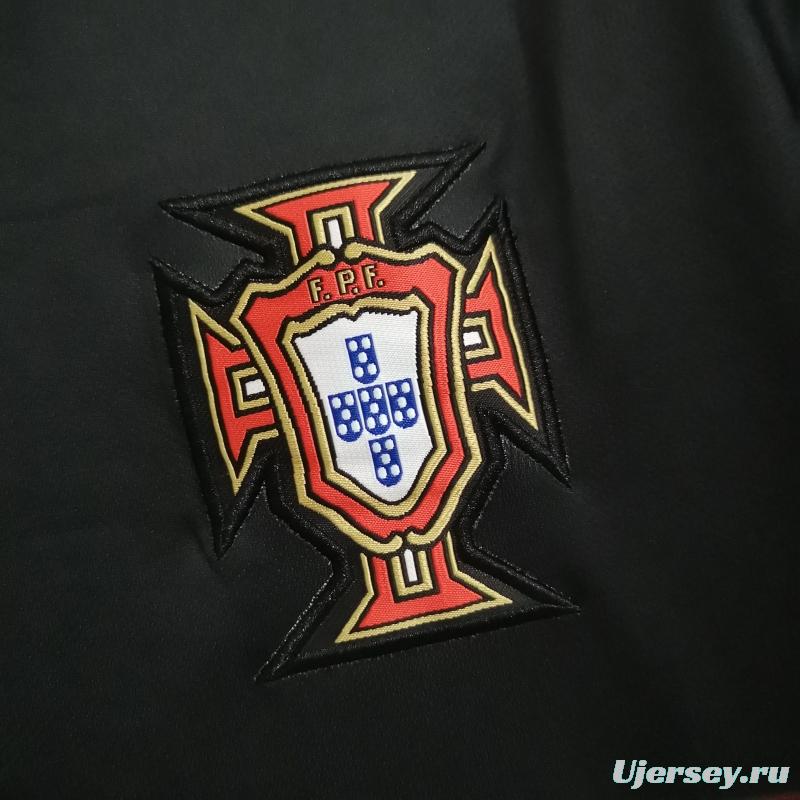 Retro 2015 Portugal Away Black Soccer Jersey