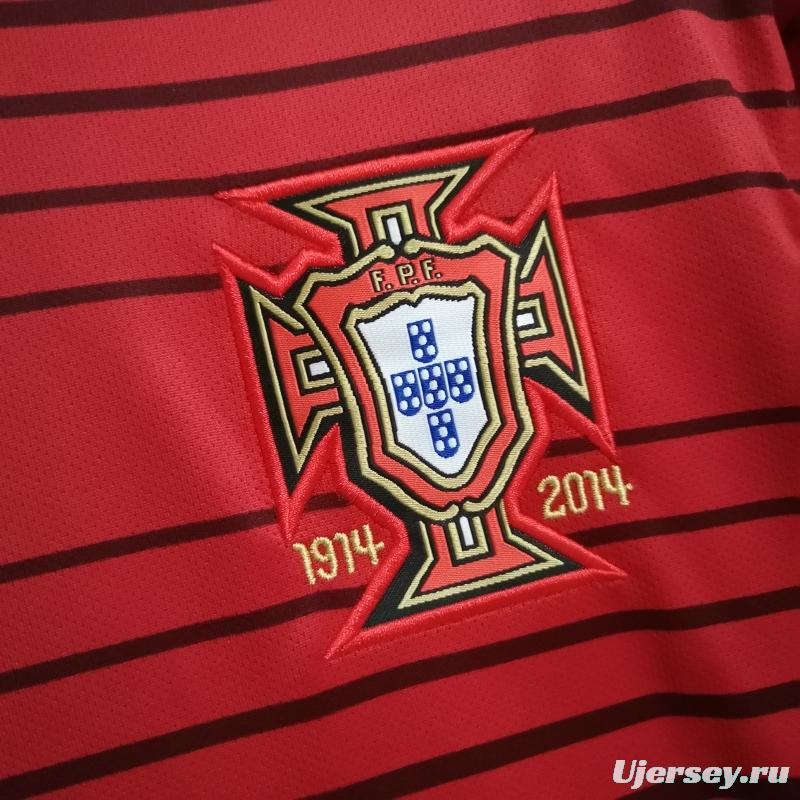 Retro 2014 Portugal Home Soccer Jersey