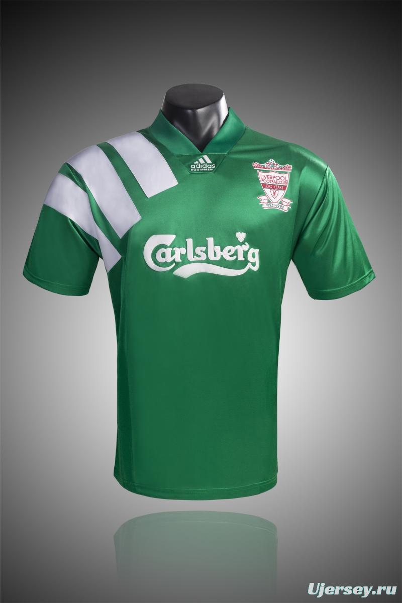 RETRO 92/93 Liverpool Away Soccer Jersey