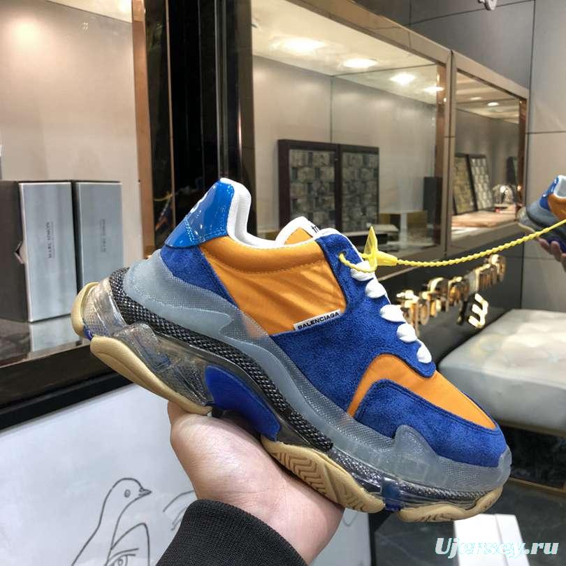 Men/Women Balenciaga Triple S 2.0 Sneaker Blue/Orange