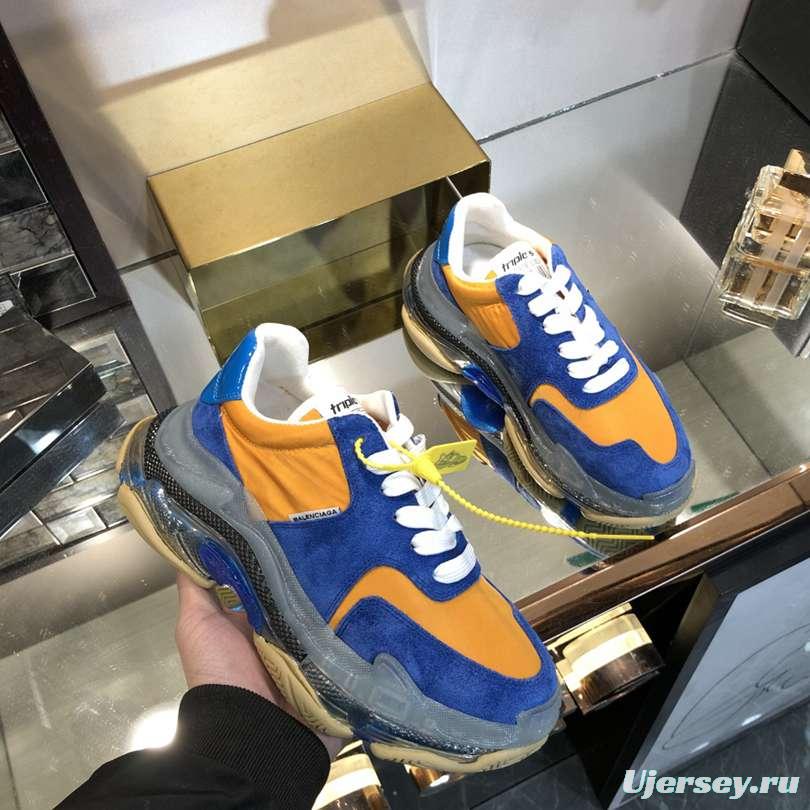 Men/Women Balenciaga Triple S 2.0 Sneaker Blue/Orange