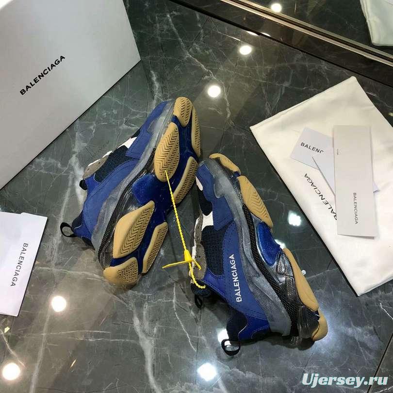 Men/Women Balenciaga Triple S Sneaker Navy