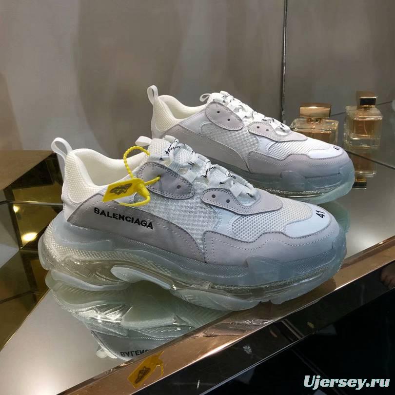 Men/Women Balenciaga Triple S MutiColor Clear Sole White Sneaker Item 6380380