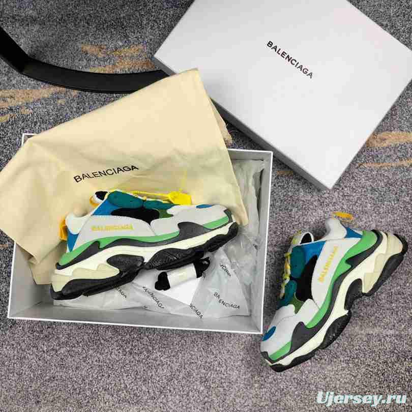 Men Balenciaga Triple-S Sneaker Green/Grey