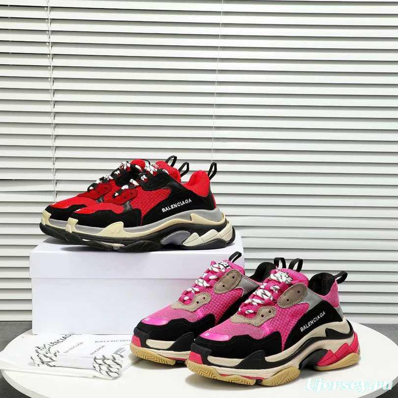 Men/Women Balenciaga Triple S MutiColor Clear Sole 2 Color Sneaker  Item 6380340