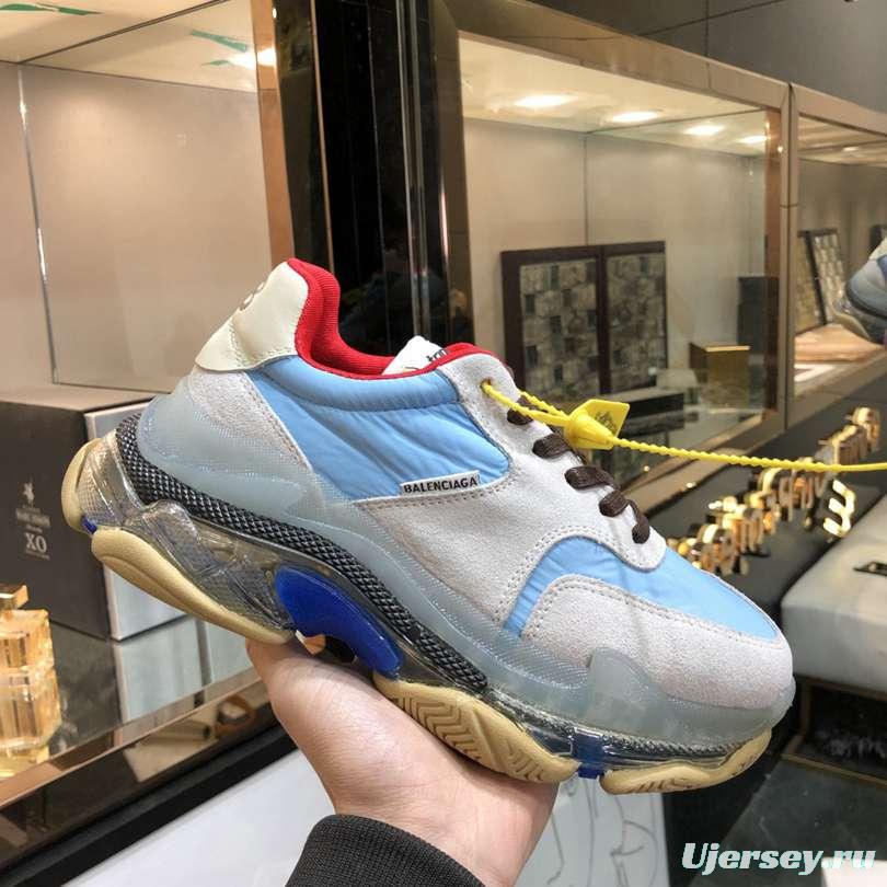 Men/Women Balenciaga Triple S 2.0 Sneaker Grey/Blue Item 6380340