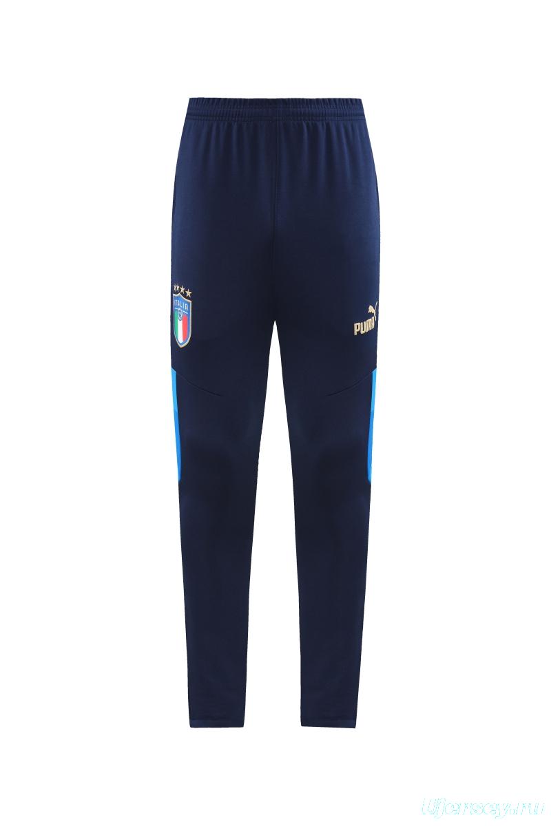 2022 Italy Blue Full Zipper Tracksuit