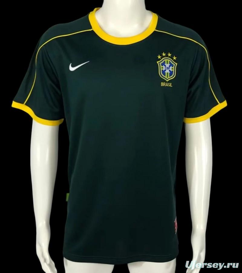 Retro 1998 Brazil Green Goalkeeper Jersey