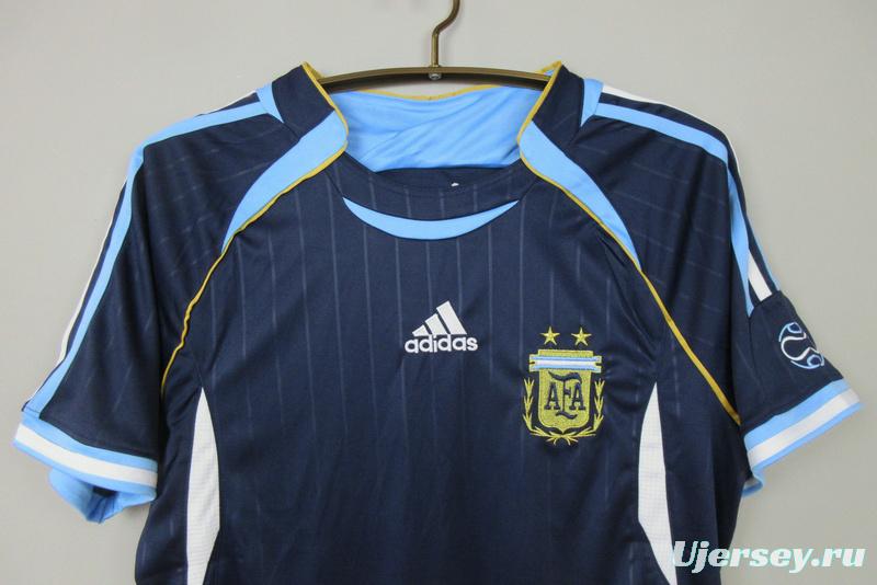 Retro 2006 Argentina Away Blue Jersey