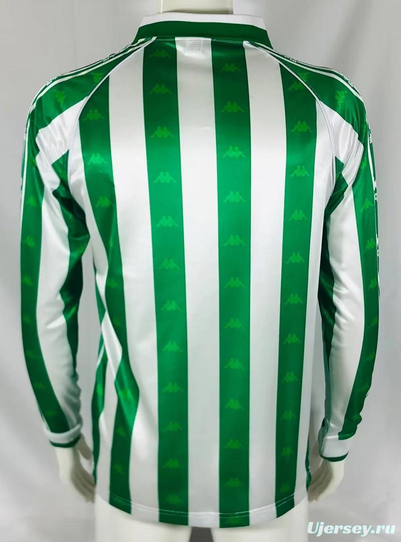 Retro 95/96 Real Betis Home Long Sleeve Jersey