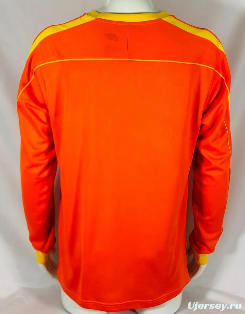 Retro 1998 Brazil Goalkeeper Orange Jersey