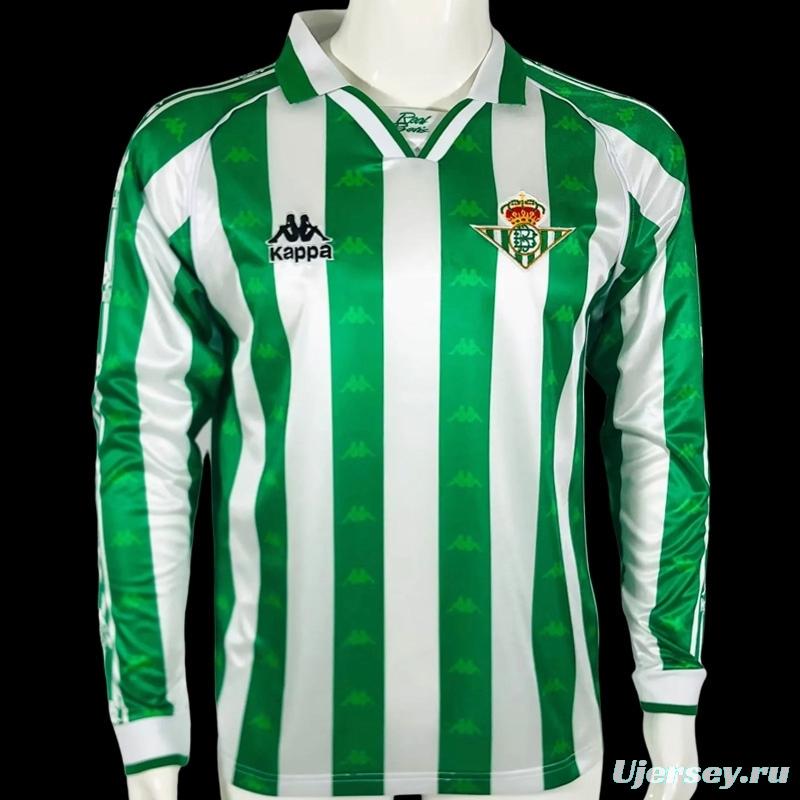 Retro 95/96 Real Betis Home Long Sleeve Jersey