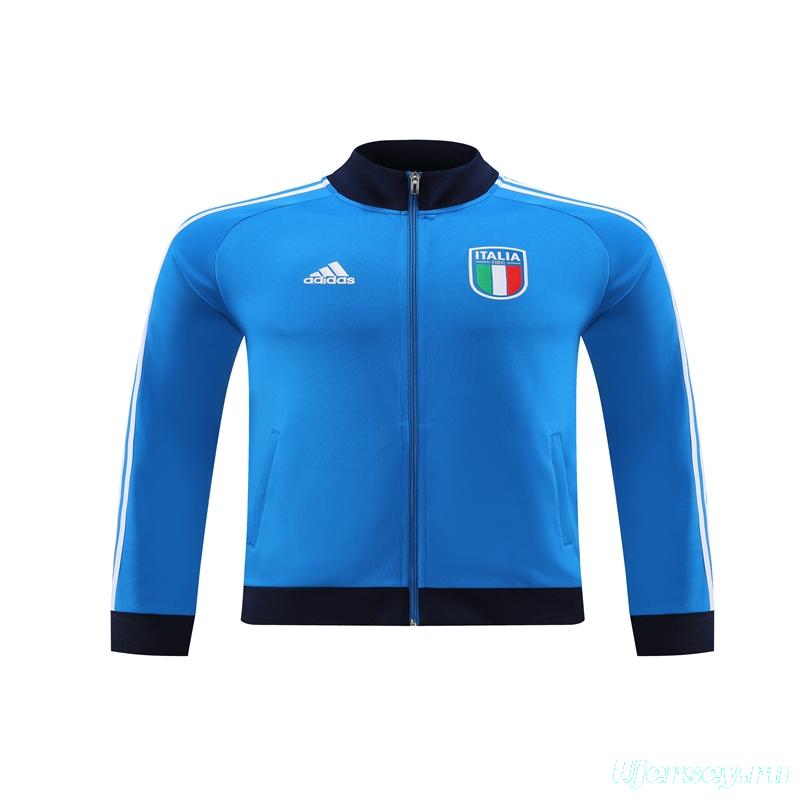 2022 Italy Blue Full Zipper Tracksuit