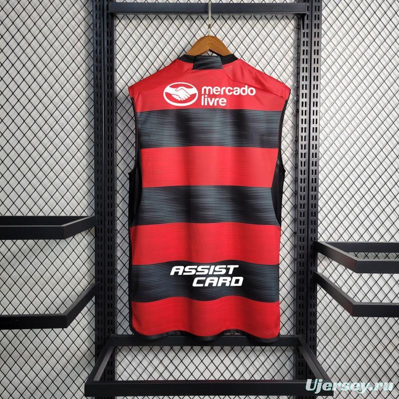 23/24 Flamengo Home Vest With  All Sponsors+Patches