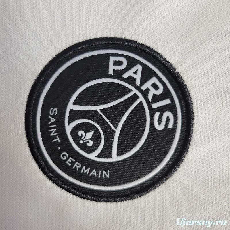 Retro Long Sleeve 18-19 PSG White Champions League Jersey